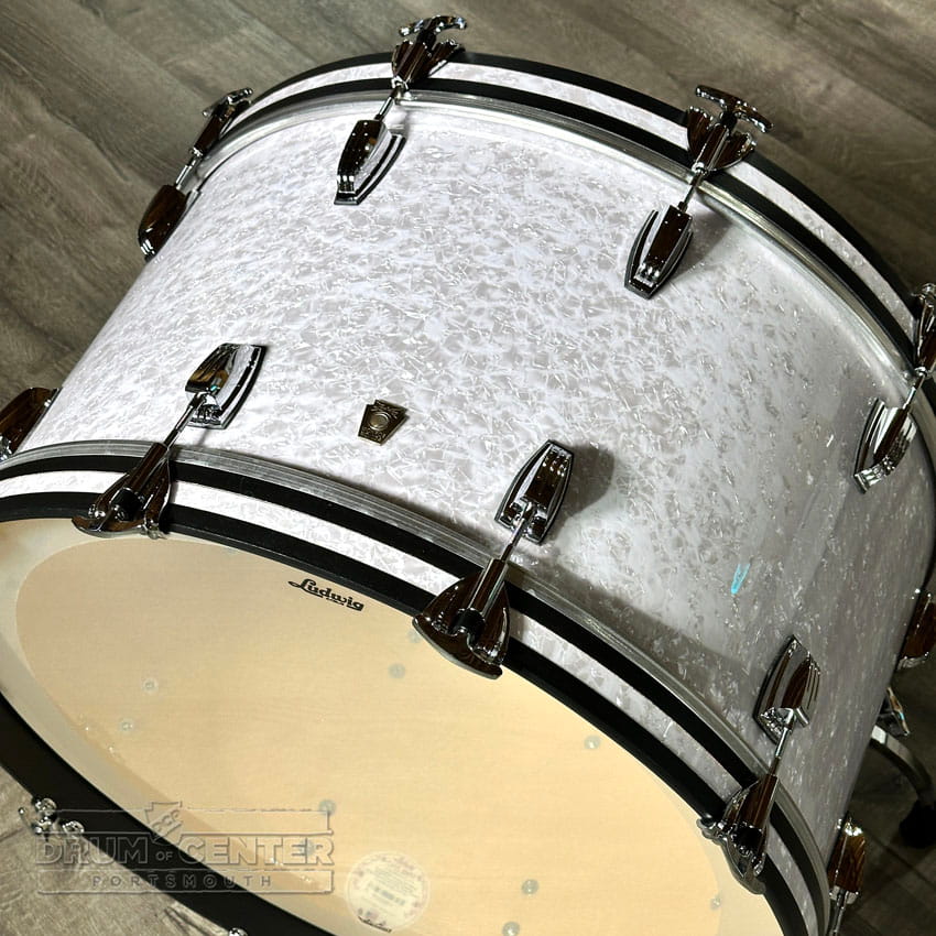 Ludwig Classic Maple 4pc Bonham Drum Set White Marine Pearl - Drum Center Of Portsmouth