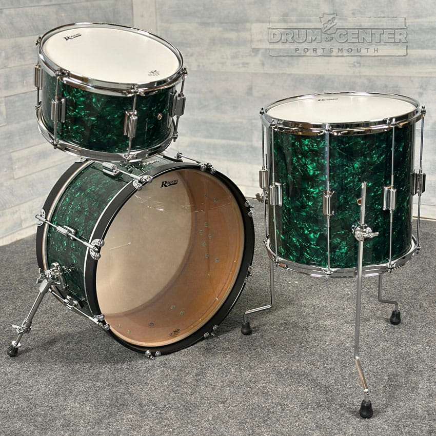 Rogers Tower 3pc Drum Set Green Marine Pearl 20/12/14 - Drum Center Of Portsmouth