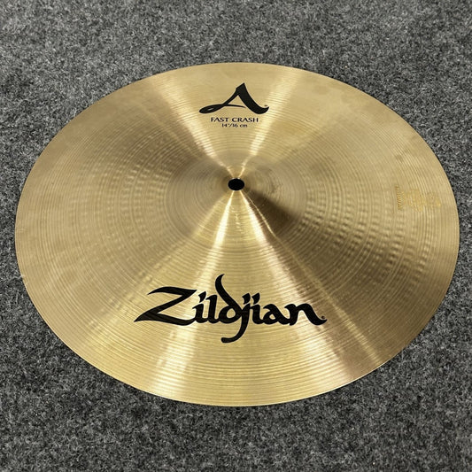 Used Zildjian A Fast Crash Cymbal 14" - Very Good - Drum Center Of Portsmouth