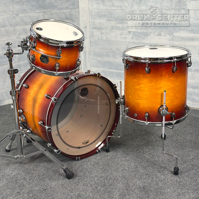 Mapex Saturn Evolution Hybrid Organic Rock 3 Pc Drum Set w/o Snare 22/12/16 Exotic Sunburst - Drum Center Of Portsmouth