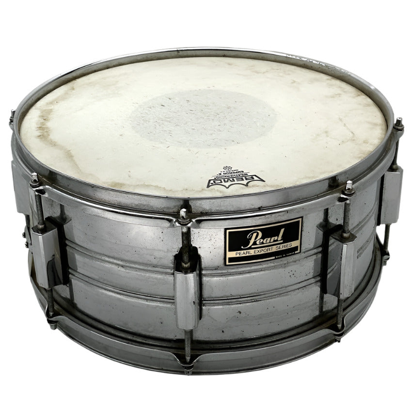 Used Pearl Export Steel Snare Drum 14x6.5 - Fair - Drum Center Of Portsmouth