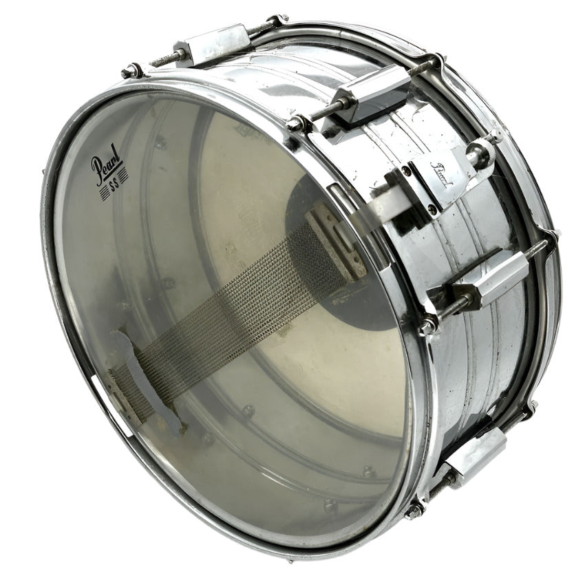 Used Pearl Export Steel Snare Drum 14x6.5 - Fair - Drum Center Of Portsmouth