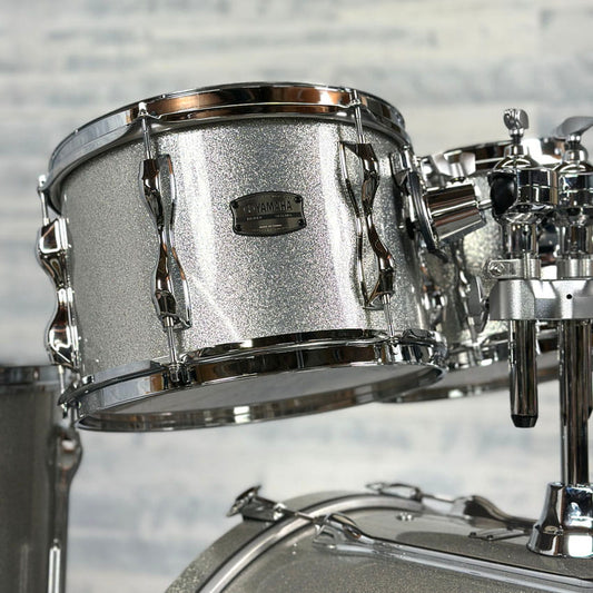 Yamaha Recording Custom 5pc Drum Set 22/10/12/14/16 Silver Sparkle - Drum Center Of Portsmouth