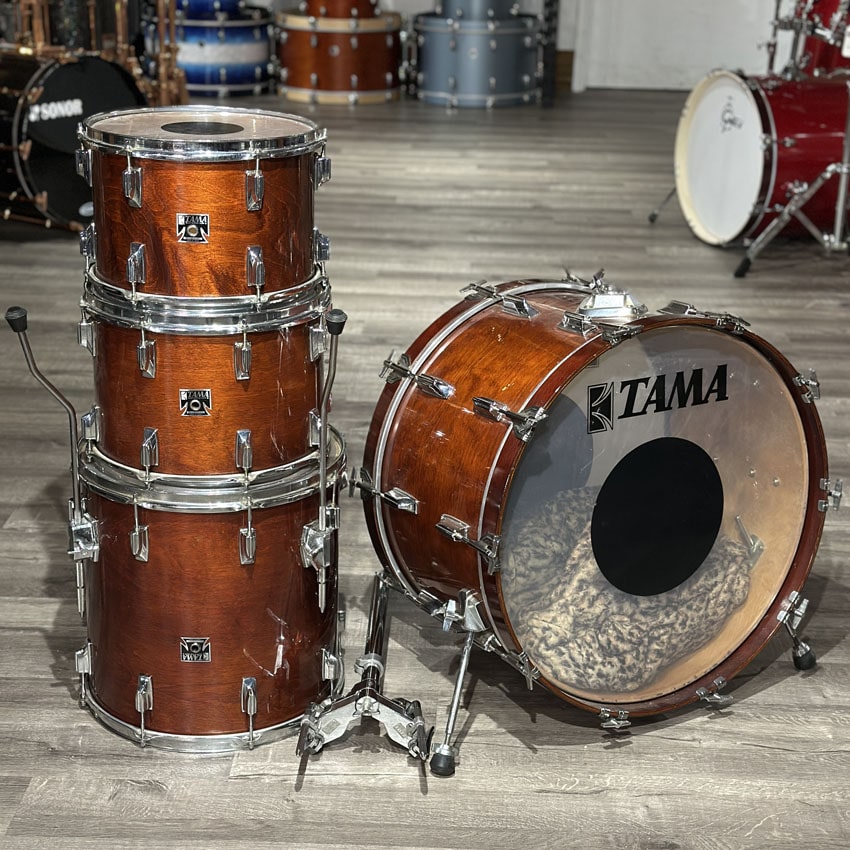 Used Vintage Tama Superstar 4pc Drum Set Mahogany MIJ - Good - Drum Center Of Portsmouth