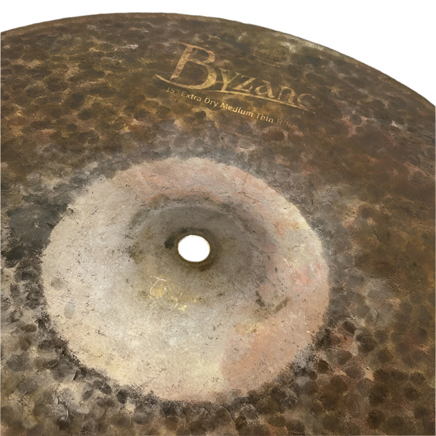 Used Meinl Byzance Extra Dry Med Thin Hi Hat Cymbal 15" BOTTOM ONLY - Drum Center Of Portsmouth