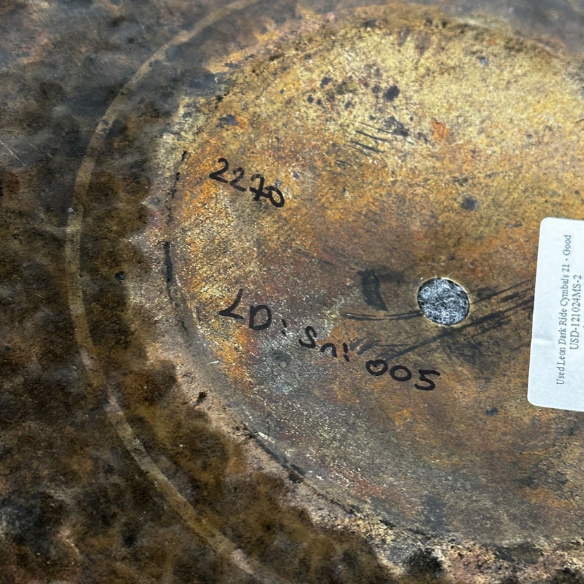 Used Leon Dark Ride Cymbal 21" 2270 grams - Good - Drum Center Of Portsmouth
