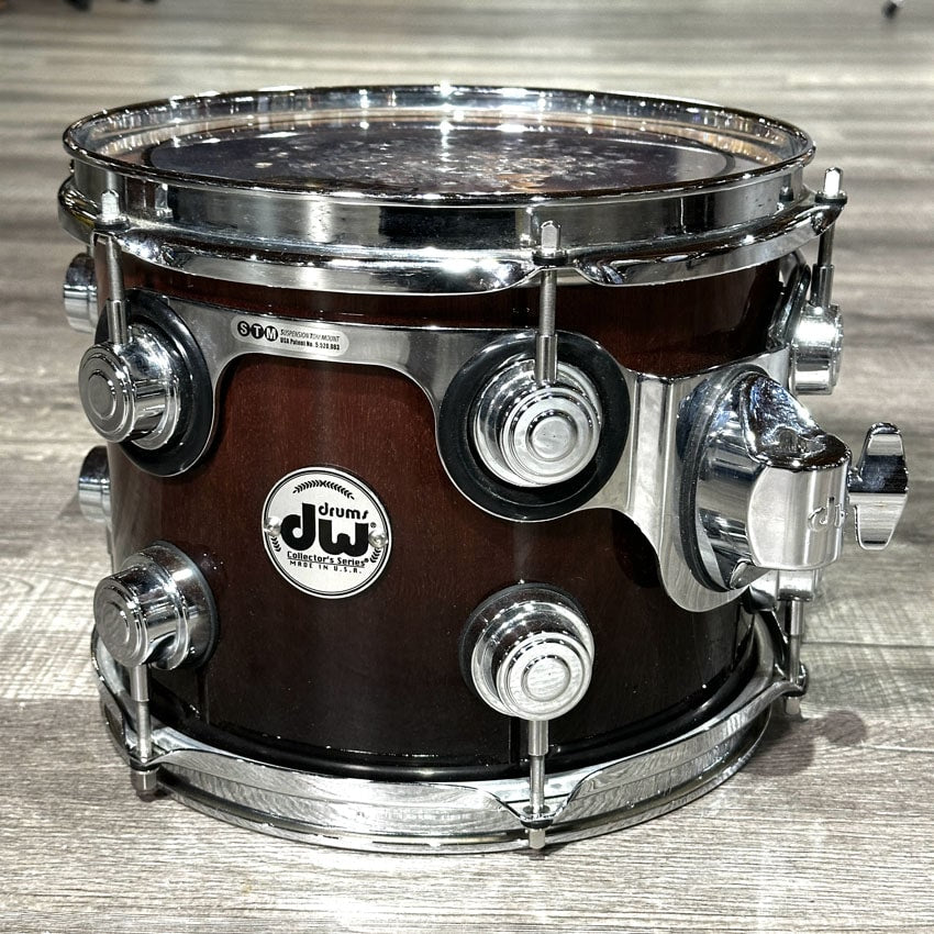 Used DW Collectors Maple/Mahogany 4pc Drum Set Candy Black Fade - Good - Drum Center Of Portsmouth
