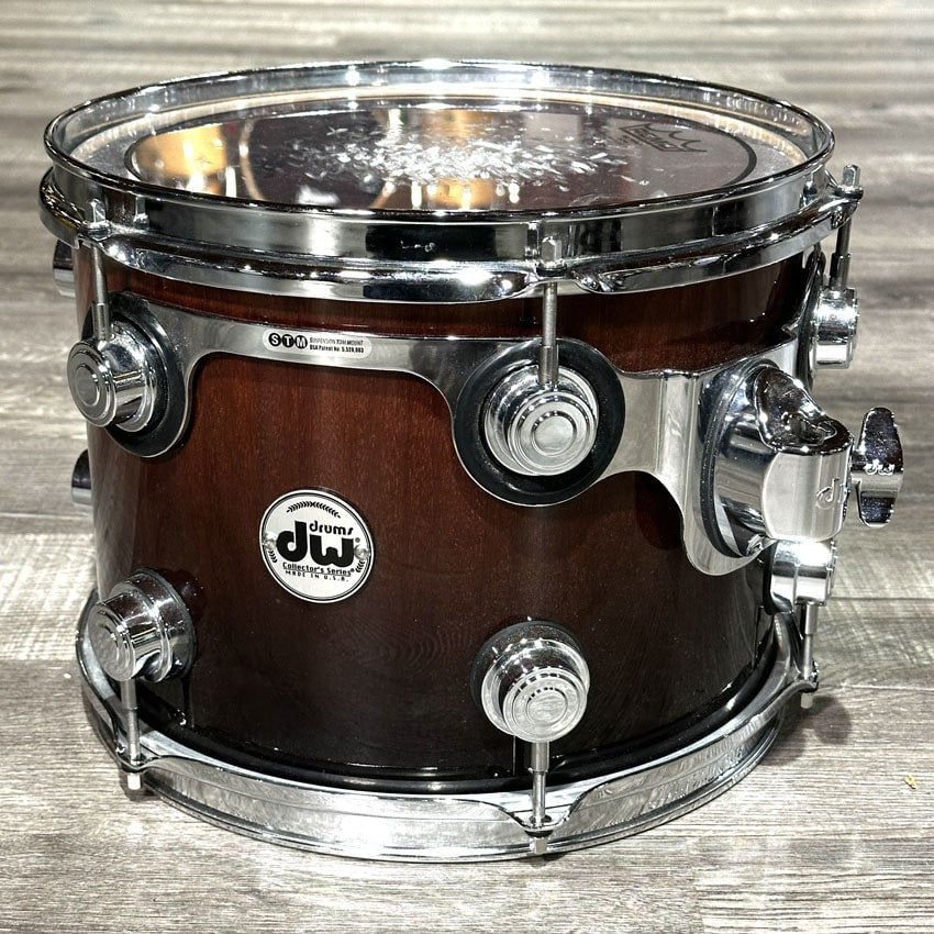 Used DW Collectors Maple/Mahogany 4pc Drum Set Candy Black Fade - Good - Drum Center Of Portsmouth