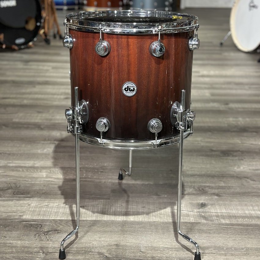 Used DW Collectors Maple/Mahogany 4pc Drum Set Candy Black Fade - Good - Drum Center Of Portsmouth