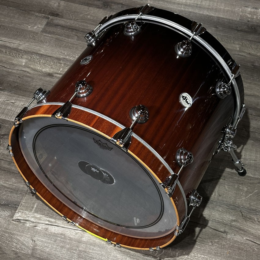 Used DW Collectors Maple/Mahogany 4pc Drum Set Candy Black Fade - Good - Drum Center Of Portsmouth