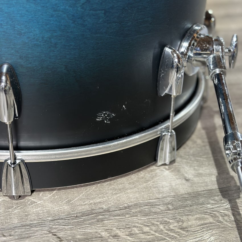 Used Gretsch Renown 6pc Drum Set Satin Antique Blue Burst - Very Good - Drum Center Of Portsmouth