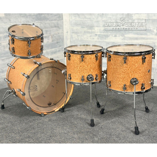 Sonor SQ2 Maple/Birch 4pc Drum Set Birdseye Amber Semi Gloss - Drum Center Of Portsmouth