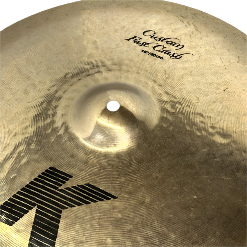 Used Zildjian K Custom Fast Crash Cymbal 16" - Good - Drum Center Of Portsmouth