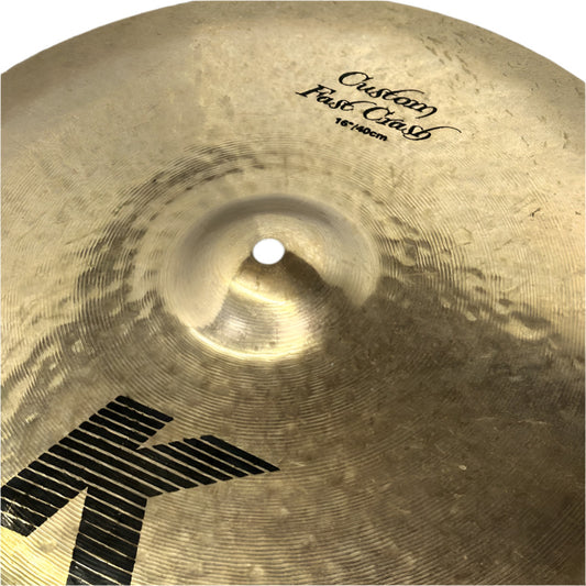 Used Zildjian K Custom Fast Crash Cymbal 16" - Good - Drum Center Of Portsmouth