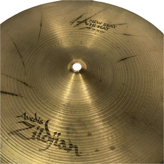 Used Zildjian A New Beat Hi Hat Cymbals 14" - Good - Drum Center Of Portsmouth