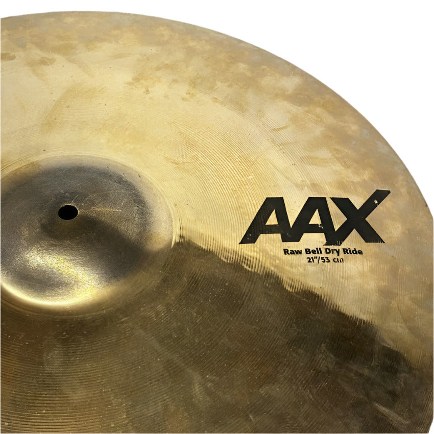Used Sabian AAX Raw Bell Dry Ride Cymbal 21" - Good - Drum Center Of Portsmouth