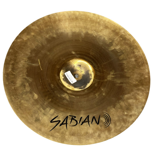 Used Sabian AAX Raw Bell Dry Ride Cymbal 21" - Good - Drum Center Of Portsmouth