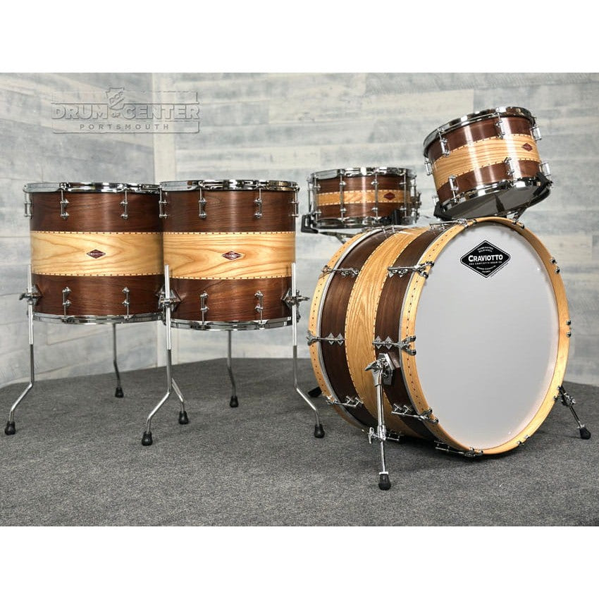 Craviotto Private Reserve Walnut/Ash 5pc Drum Set - Drum Center Of Portsmouth