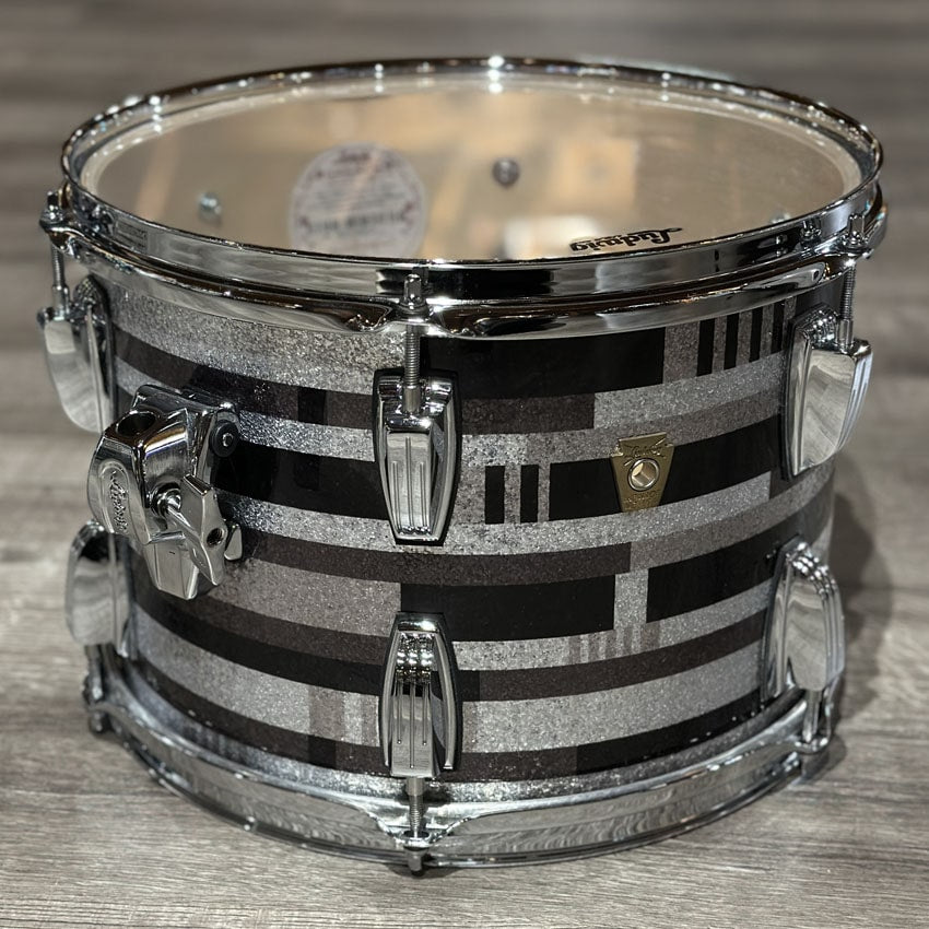Used Ludwig Classic Maple 3pc Drum Set Digital Black Sparkle - Excellent - Drum Center Of Portsmouth