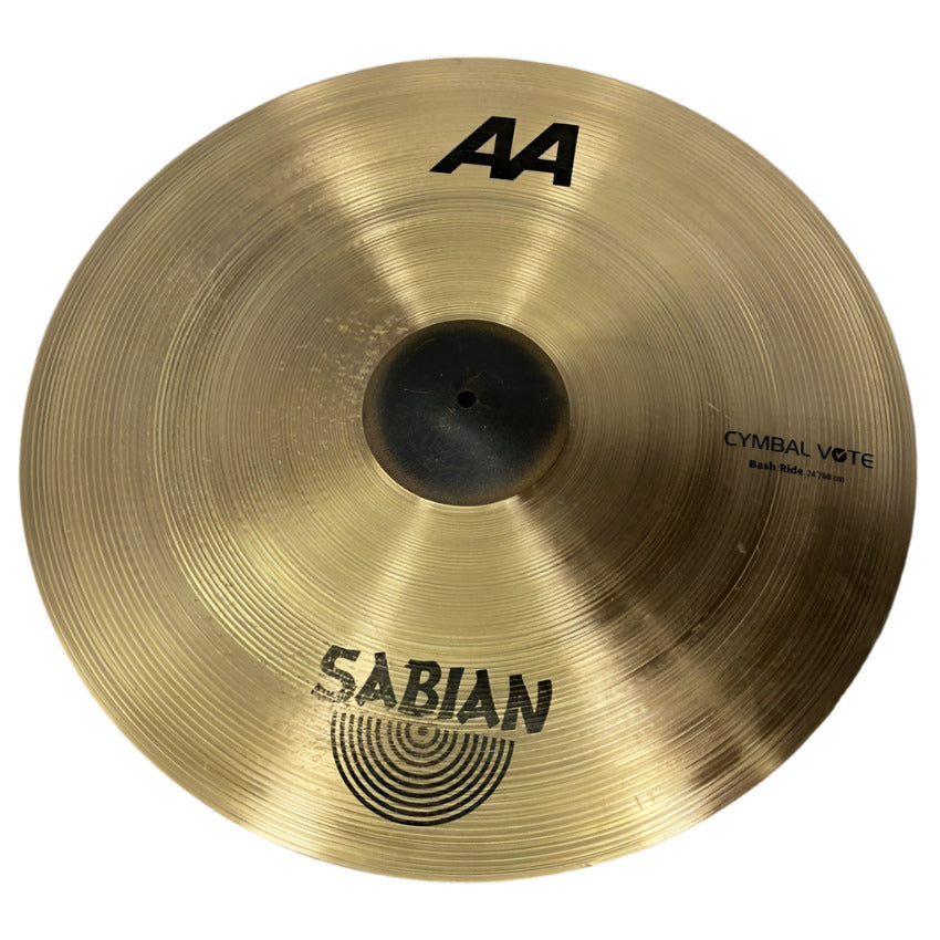 Used Sabian AA Bash Ride Cymbal 24" 3508 grams - Very Good - Drum Center Of Portsmouth