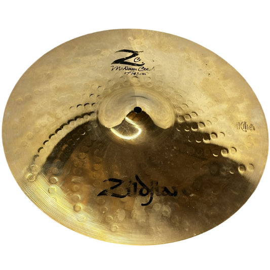 Used Zildjian Z Custom Medium Crash Cymbal 17" - Good - Drum Center Of Portsmouth