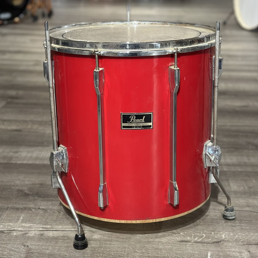 Used Vintage Pearl Export 5pc Drum Set Red Wrap - Fair - Drum Center Of Portsmouth