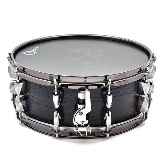 Used Yamaha Live Custom Snare Drum 14x5.5 Black Wood - Good - Drum Center Of Portsmouth