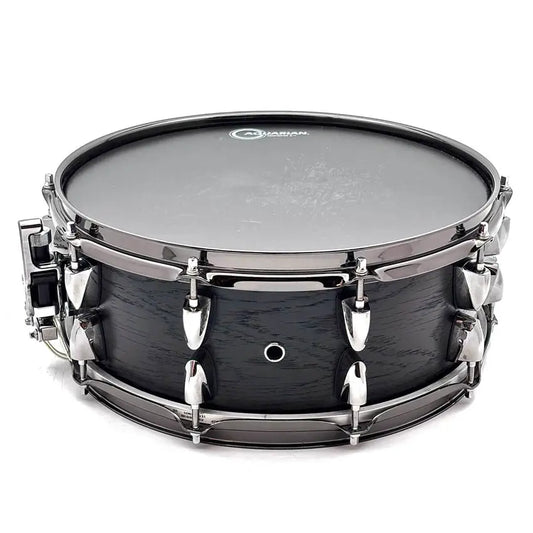 Used Yamaha Live Custom Snare Drum 14x5.5 Black Wood - Good - Drum Center Of Portsmouth