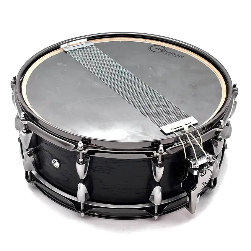 Used Yamaha Live Custom Snare Drum 14x5.5 Black Wood - Good - Drum Center Of Portsmouth