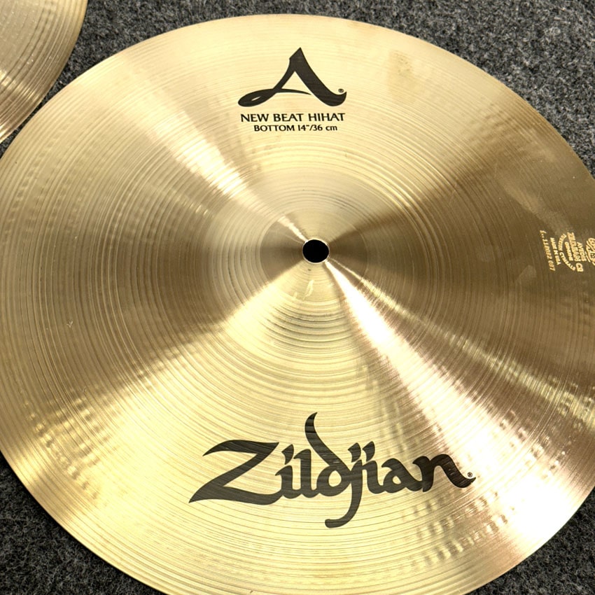 Used Zildjian A New Beat Hi Hat Cymbals 14" - Very Good - Drum Center Of Portsmouth