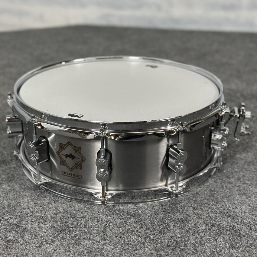 Used PDP Concept Select 3mm Steel Snare Drum 14x5 - Mint - Drum Center Of Portsmouth