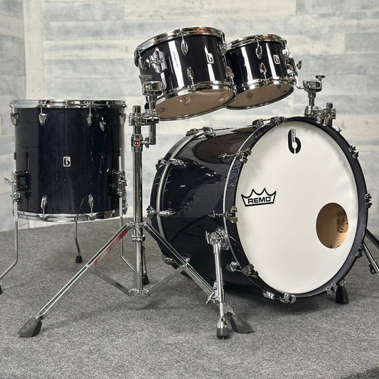 British Drum Company Legend 4pc Fusion Drum Set w/22BD Blackwater DEMO MODEL - Drum Center Of Portsmouth