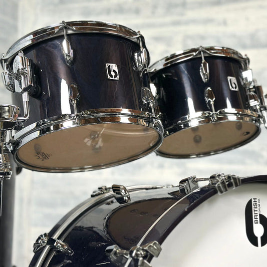 British Drum Company Legend 4pc Fusion Drum Set w/22BD Blackwater DEMO MODEL - Drum Center Of Portsmouth