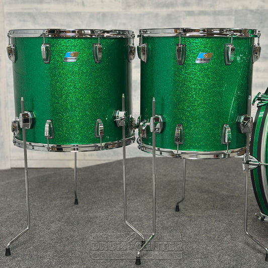 Ludwig Classic Oak 4pc Bonham Drum Set Green Sparkle - Drum Center Of Portsmouth