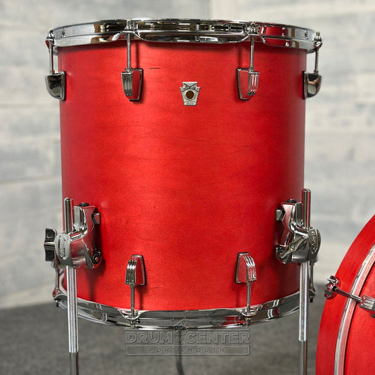 Ludwig Neusonic Downbeat 3pc Drum Set Satin Diablo Red - Drum Center Of Portsmouth