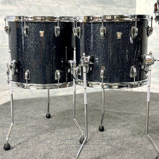 Ludwig Classic Oak 5pc Drum Set 22/10/12/14/16 Hybrid Black Sparkle - Drum Center Of Portsmouth