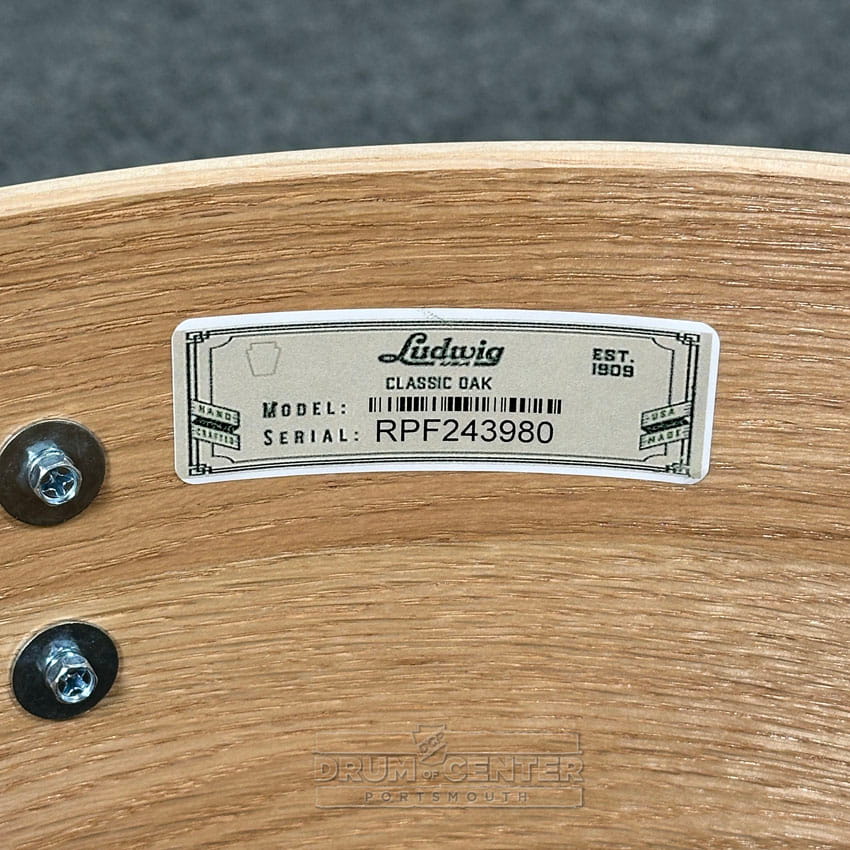 Ludwig Classic Oak 5pc Drum Set 22/10/12/14/16 Hybrid Black Sparkle - Drum Center Of Portsmouth