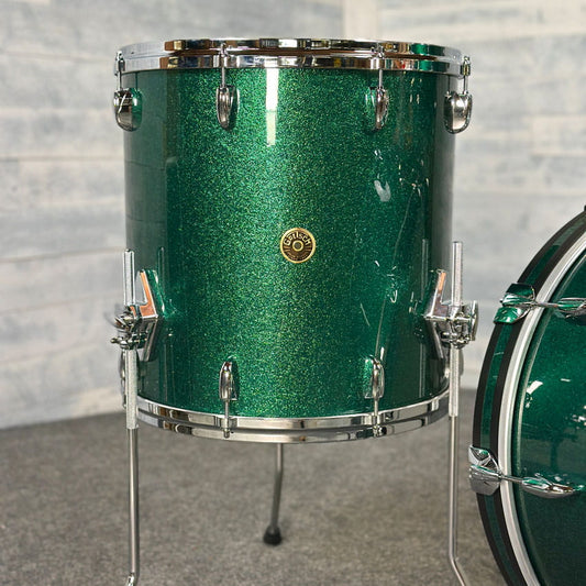 Gretsch USA Custom 3pc Drum Set 22/12/16 Cadillac Green Sparkle - DCP Exclusive! - Drum Center Of Portsmouth
