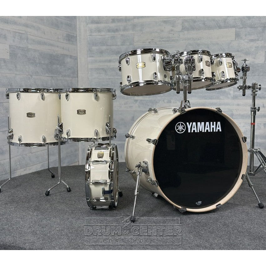 Yamaha Stage Custom Birch 7pc Drum Set 22/8/10/12/14/16/14 Classic White - Drum Center Of Portsmouth