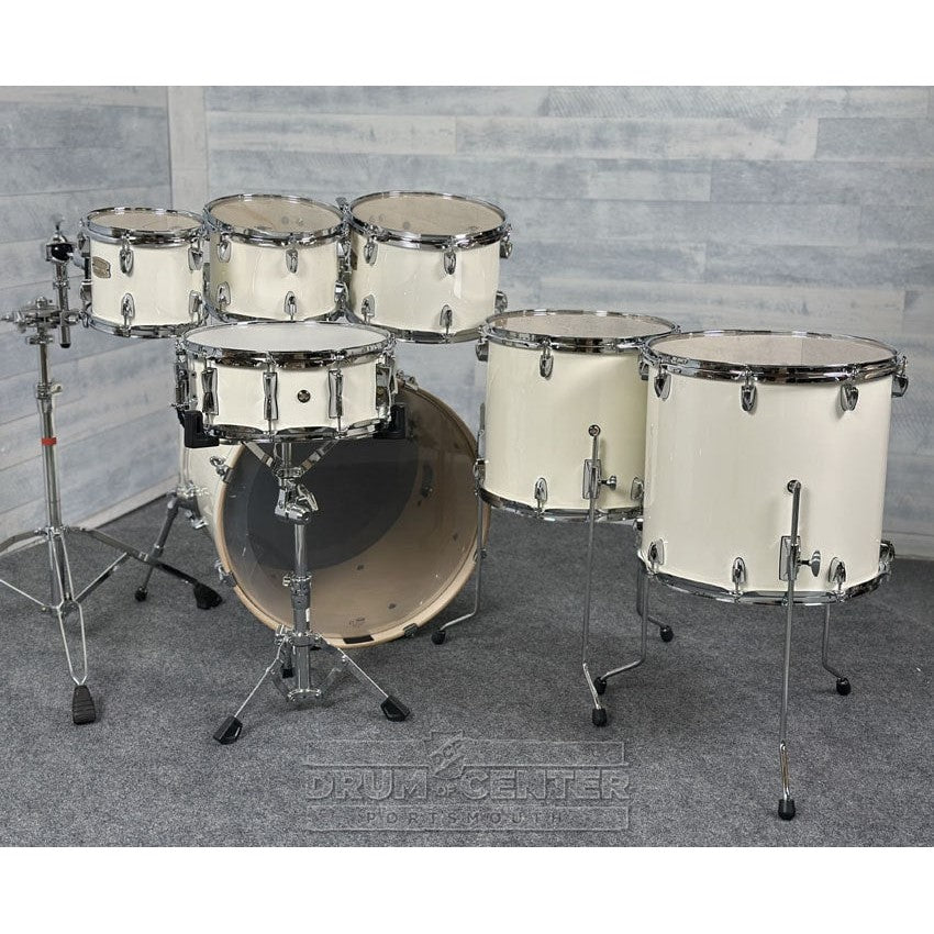 Yamaha Stage Custom Birch 7pc Drum Set 22/8/10/12/14/16/14 Classic White - Drum Center Of Portsmouth