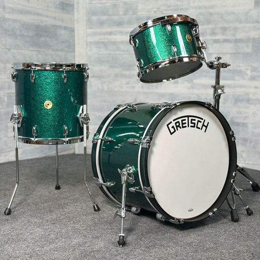 Gretsch Broadkaster 3pc Drum Set 20/12/14 Cadillac Green Sparkle - DCP Exclusive! - Drum Center Of Portsmouth