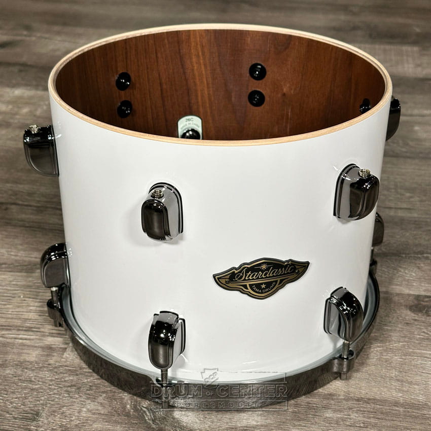 Tama Starclassic Walnut/Birch 4pc Drum Set Piano White w/Black Hardware - DCP Exclusive! - Drum Center Of Portsmouth