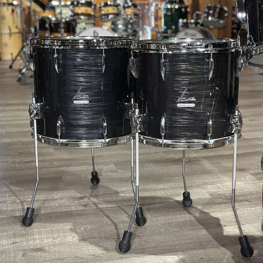 Used Sonor Vintage Series 5pc Drum Set Black Slate - Very Good - Drum Center Of Portsmouth
