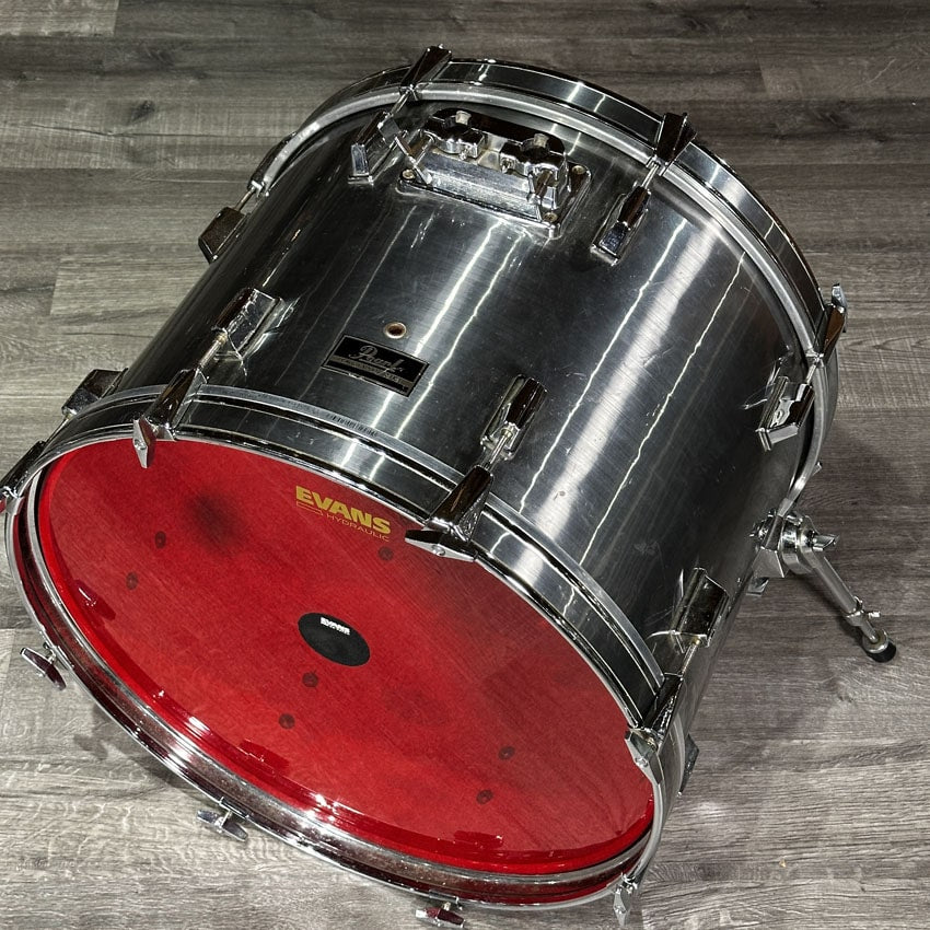 Used Pearl Export 4pc Drum Set Brushed Chrome - Fair - Drum Center Of Portsmouth