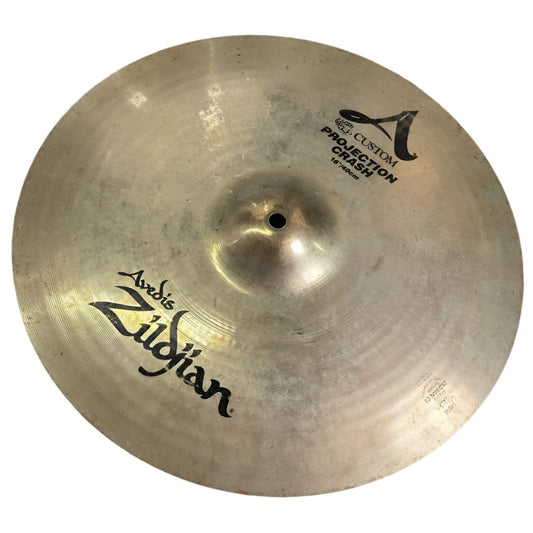 Used Zildjian A Custom Projection Crash Cymbal 16" - Good - Drum Center Of Portsmouth