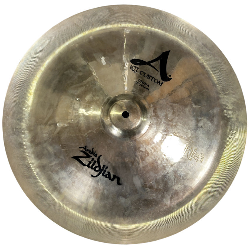 Used Zildjian A Custom China Cymbal 18" - Very Good - Drum Center Of Portsmouth