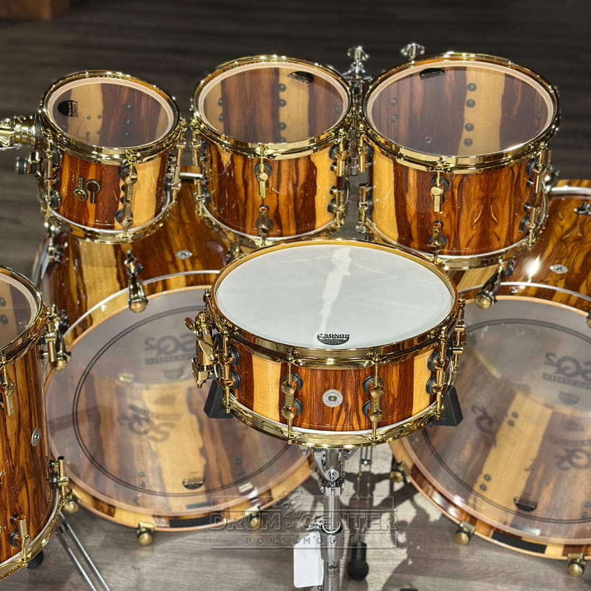 Sonor SQ2 Beech 10pc Drum Set African Marble Gloss - Drum Center Of Portsmouth