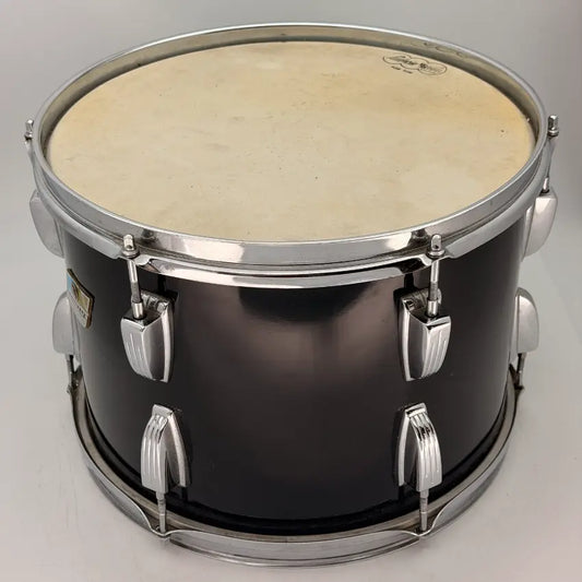 Used Vintage Ludwig 3-Ply Tom 13x9 Black w/White Interior - Fair - Drum Center Of Portsmouth