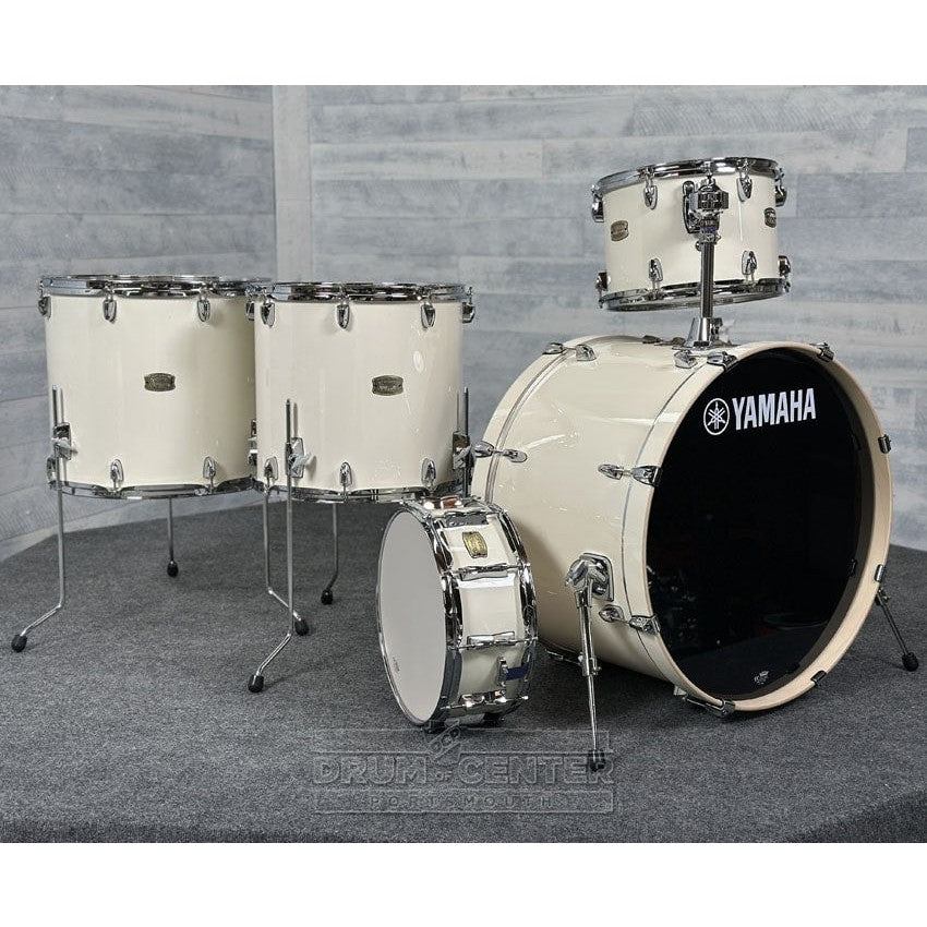 Yamaha Stage Custom Birch 5pc Drum Set 24/14/16/18/14 Classic White - Drum Center Of Portsmouth