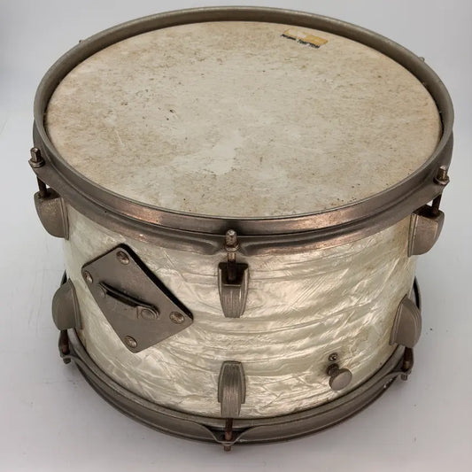 Used Vintage Ludwig Tom 12x8 White Marine Pearl - Good - Drum Center Of Portsmouth